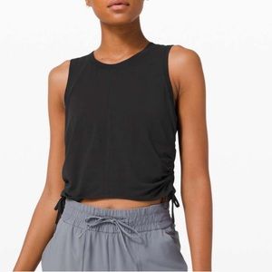 Lululemon black cinch it up tank top